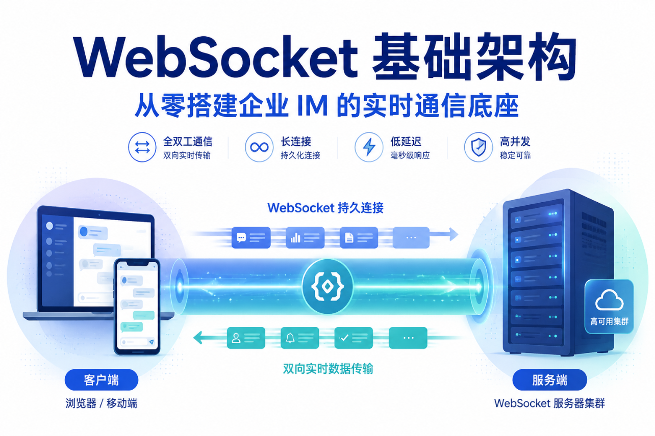 WebSocket 基础架构：从零搭建企业 IM 的实时通信底座